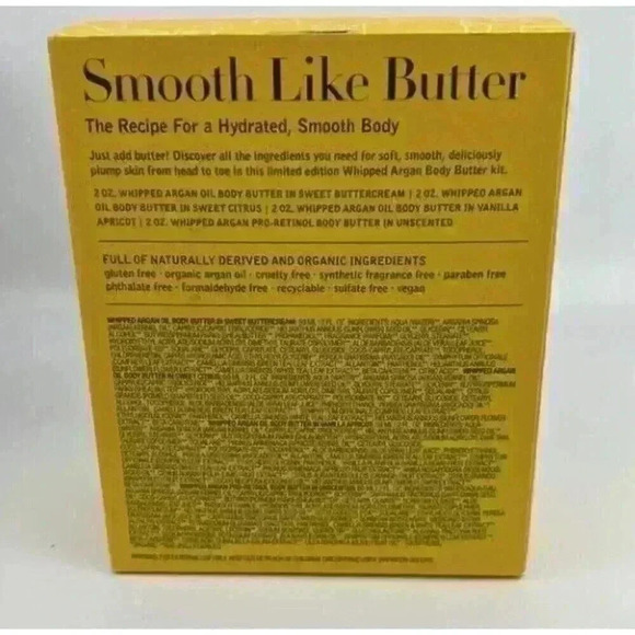 Josie Maran Smooth Like Butter 4 Piece Whipped Body Butter Set - 4x 2fl oz Cans - Picture 7 of 7